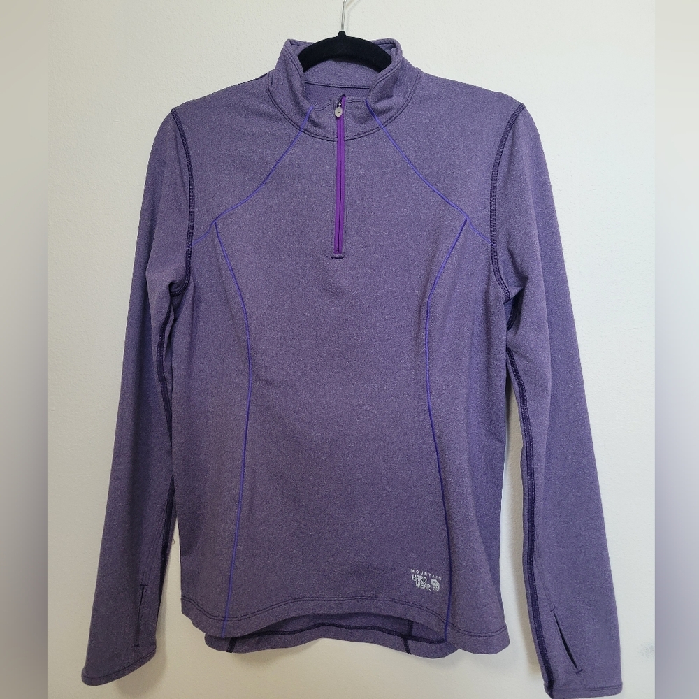 Mountain Hardware Purple Quarter-Zip Pullover Ladies Medium